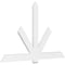 Ekena Millwork Kennewick Architectural Grade PVC Gable Bracket, 84"W x 52 1/2"H x 2"D x 6"F, 15/12 Pitch GBP084X53X0206KEN00 - alternate 1